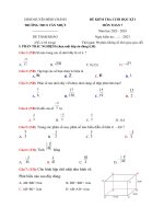 Đánh giá cuối  kì i  khối 7 2023