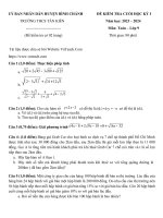 Đề kiểm tra hk1   toán 9 nh 23 24