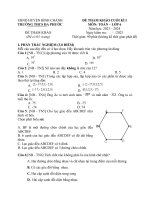 Đp toán 6   đề tham khảo  cuối kì i(23 24)