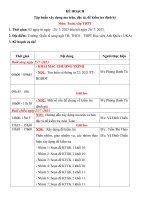 Kế hoạch cụ thể tập huấn tt22  môn toán