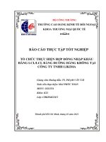 TỔ CHỨC THỰC HIỆN HỢP ĐỒNG XUẤT KHẨU