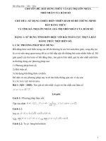 CHUYÊN ĐỀ: BẤT ĐẲNG THỨC VÀ GIÁ TRỊ LỚN NHẤT, NHỎ NHẤT CỦA HÀM SỐ