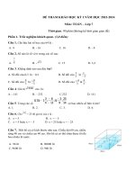 Đề tk hki toán 7   vlb (23 24)