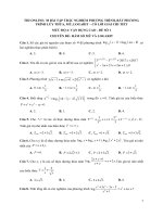 30 bài tập mức độ 4   đề số 1