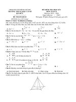 Đề ktck1   toán 8   thcs qui đức