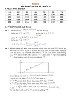 Nhóm 6  đáp án đề thi học kì 1 khối 10