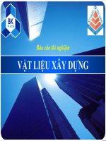 Báo Cáo Thí Nghiệm - Vật Liệu Xây Dựng 
