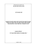 Nghiên cứu điều khiển thiết bị khôi phục điện áp động trong hệ thống cung cấp điện trong công nghiệp theo nguyên lý dựa trên véc tơ điện áp lưới