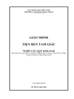Giáo trình Tiện ren tam giác (Nghề Cắt gọt kim loại)