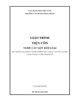 Giáo trình Tiện côn (Nghề Cắt gọt kim loại)