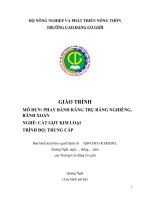 Giáo trình phay bánh răng trụ răng nghiêng, rãnh xoắn (nghề cắt gọt kim loại   trung cấp)