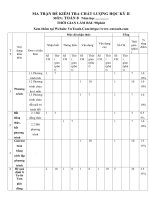 Đề 11, mt, đa, tl 100  ĐỂ TOÁN LỚP 8
