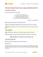Đề thi thử vào 10 môn văn số 9