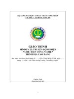 Giáo trình Truyền động điện (Nghề Điện công nghiệp  Cao đẳng)