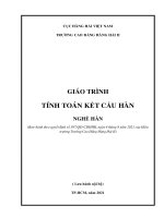 Giáo trình Tính toán kết cấu hàn (Nghề Hàn)