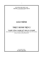 Giáo trình Thực hành tiện 2 (Nghề Công nghệ kỹ thuật cơ khí)