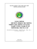 Giáo trình bảo dưỡng và sửa chữa hệ thống nhiên liệu động cơ xăng (nghề công nghệ ô tô   trung cấp)