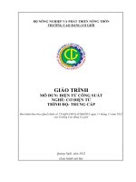 Giáo trình Điện tử công suất (Nghề Cơ điện tử  Trung cấp)