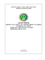 Giáo trình sửa chữa các chi tiết động của động cơ diesel tàu thủy (nghề sửa chữa máy tàu thuỷ   trung cấp)