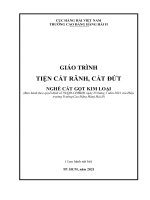 Giáo trình Tiện cắt rãnh, cắt đứt (Nghề Cắt gọt kim loại)