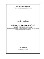 Giáo trình Tiện ren truyền động (Nghề Cắt gọt kim loại)