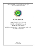 Giáo trình phay cnc cơ bản (nghề cắt gọt kim loại   trung cấp)