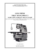 Giáo trình Thực hành phay 2 (Nghề Công nghệ kỹ thuật cơ khí)