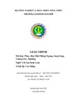 Giáo trình phay bào mặt phẳng ngang, song song, vuông góc, nghiêng (nghề cắt gọt kim loại   cao đẳng)