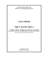 Giáo trình Thực hành tiện 1 (Nghề Công nghệ kỹ thuật cơ khí)