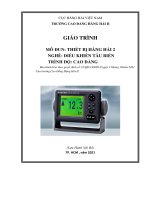 Giáo trình Thiết bị hàng hải 2 (Nghề Điều khiển tàu biển  Trình độ Cao đẳng)
