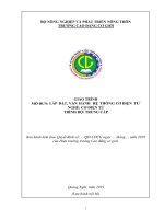 Giáo trình lắp đặt, vận hành hệ thống cơ điện tử (nghề cơ điện tử   trung cấp)