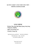 Giáo trình phay bào mặt phẳng ngang, song song vuông góc (nghề cắt gọt kim loại   trung cấp)