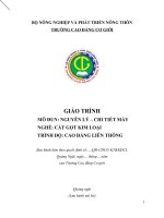 Giáo trình nguyên lý chi tiết máy (nghề cắt gọt kim loại   cđlt)