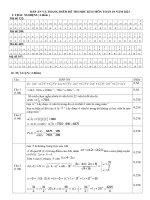 Đáp án đề thi học kì 2 lớp 10 năm 2023 ôn tập toán lớp 10