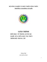 Giáo trình Vẽ trong Autocad (Nghề Sửa chữa máy tàu thuỷ  Trung cấp)