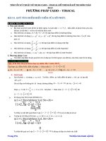 07   tóm tắt kỹ thuật sử dụng máy tính cầm tay hổ trợ giải đề thi môn toán thpt 2017
