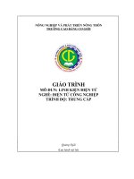 Giáo trình Linh kiện điện tử (Nghề Điện tử công nghiệp  Trung cấp)