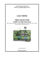 Giáo trình Tiện lệch tâm (Nghề Cắt gọt kim loại)