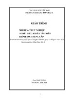 Giáo trình Thủy nghiệp (Nghề Điều khiển tàu biển  Trình độ Trung cấp)
