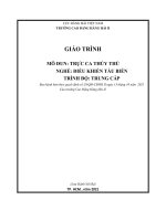 Giáo trình Trực ca thủy thủ (Nghề Điều khiển tàu biển  Trình độ Trung cấp)