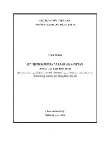 Giáo trình Quy trình kiểm tra và đánh giá sản phẩm (Nghề Cắt gọt kim loại)