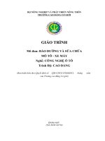 Giáo trình bảo dưỡng và sửa chữa mô tô xe máy (nghề công nghệ ô tô   cao đẳng)