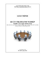 Giáo trình Quản trị doanh nghiệp (Nghề Cắt gọt kim loại)