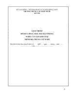 Giáo trình phay, bào, mài mặt phẳng (nghề cắt gọt kim loại   trình độ trung cấp)