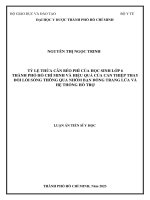Tỷ lệ thừa cân béo phì của học sinh lớp 6 thành phố hồ chí minh và hiệu quả của can thiệp thay đổi lối sống thông qua nhóm bạn đồng trang lứa và hệ thống hỗ trợ