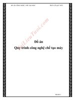 Đồ án  quy trình công nghệ chế tạo máy (download tai tailieutuoi com)
