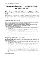 Chung chi tieng anh a2 co thoi han bao lau citi english