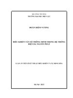 Điều khiển tần số thông minh trong hệ thống điện đa nguồn phát