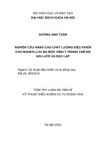 tóm tắt: Nghiên cứu nâng cao chất lượng điều khiển cho nghịch lưu ba mức hình T trong chế độ nối lưới và độc lập