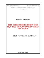 Điều khiển Mobile Robot bám mục tiêu áp dụng bộ điều khiển mờ  Nơron
